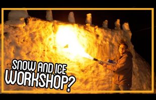 I Rebuilt My Workshop out of SNOW and ICE