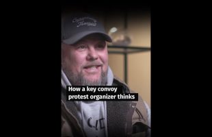 How a key convoy protest organizer thinks #shorts