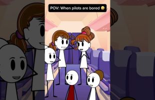 When pilots are bored 🤣 #fypage #duet #funnyanimation #airport #airportnews #aviation #funny  y