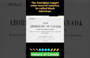 Canada Indians are Copper colored, with prominent Noses, large Nostrils, Large Mouths, & Thick Lips