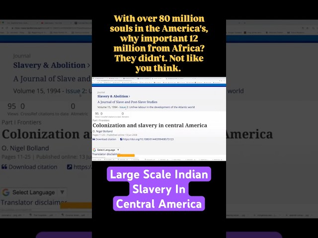 Half A Million Indian Slaves from Central America Taken to Other Caribbean Islands before 1552