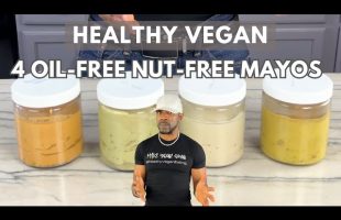 Healthy Vegan Easy Oil-free, Nut-free Mayo (Chipotle, Pesto, Golden, Plain)
