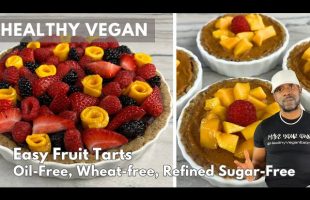 Easy Sweet Potato Fruit Tarts:  Oil-free, Wheat-free, RF Sugar-free