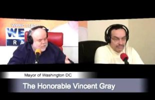 Mayor of The District of Columbia Vincent Gray visits The Rock Newman Show