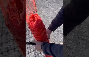 Installing Temporary Fencing For A New Warehouse Building
