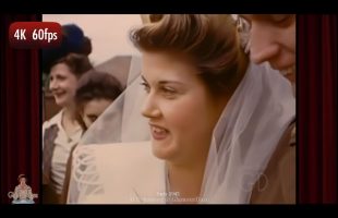 Paris Wedding c.1945: Brought to Amazing 4K 60fps Life