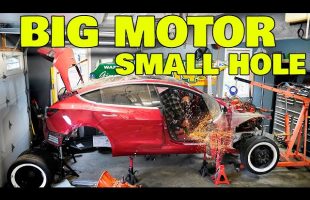 Squeezing a Diesel engine into a Tesla Model 3
