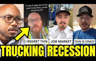 Truckers Are MASS QUITTING After Trucking Recession DESTROYS Industry