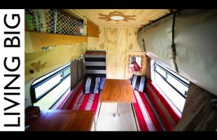 Epic Surfers Camper Van With Dashboard Herb Garden
