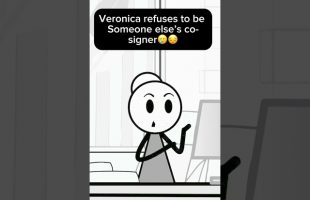 Veronica refused to be someone else’s co-signer😔 #fypage #animation #workmemes #veronika