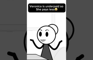 Veronica is underpaid so she pays less 😂 #foryou #fyp #viralvideo #viral #office #officehumor #duet