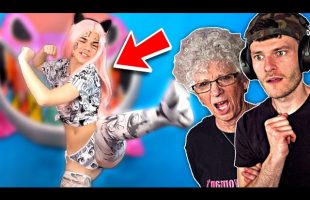 showing my grandmother belle delphine (traumatized lol)