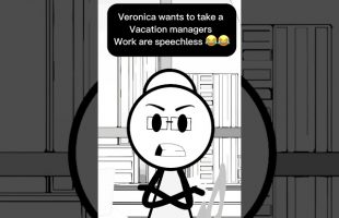 Veronica wants to take a vacation on managers work are speechless #duet #animation #funny #foryou