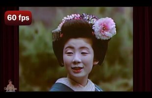 Japanese Geisha and Maiko –  Kyoto 1946 | AI Enhanced Film [ 60 fps]