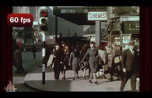 A Day in London c.1945 |  AI Enhanced Color & Sound Film [ 60 fps]