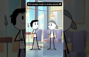 Rich people lough vs poor people 😂😂 #funny #animation #duet #memesdaily #usa #foryou #fypage
