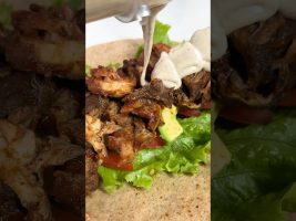 Delicious Vegan BBQ No- Chicken Caesar Wrap!!