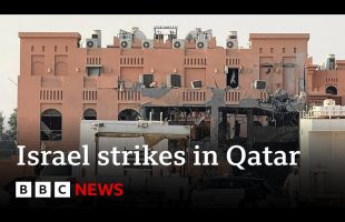 Israel carries out strike on senior Hamas leaders in Qatar | BBC News