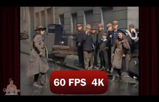 1896 Film | Street Dancers in London | AI Enhanced [60 fps]