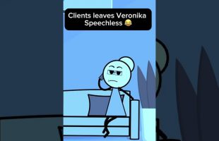 Clients leaves Veronika speechless 😂 #duet #workmemes #memesdaily #funny #animation #trending #usa