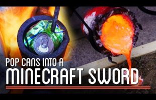 Minecraft Sword from Soda Cans: Metal Casting 101