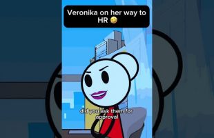 Veronika on her way to HR 🤣 #funny #memesdaily #duet #animation  #comedy #cartoon #veronika