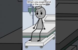 When your ex-girlfriend is a nurse 🤣🙌 #memesdaily #animation #funny #girlfriends #hospital #duet