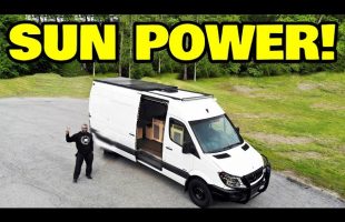 POWERING our DIY SOLAR  Sprinter Van under its own batteries
