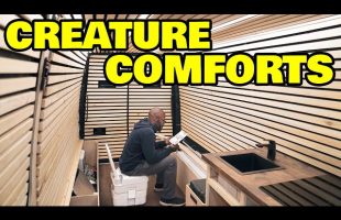 Installing a bathroom in our homeless assistants off grid van