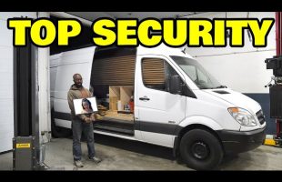 Installing a security system in our homeless assistants off grid camper van