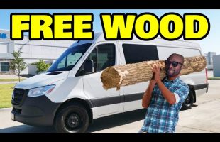 Harvesting lumber for our off grid sprinter van