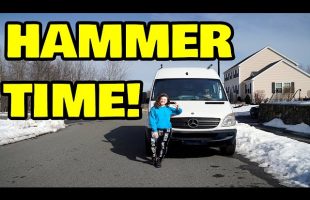 Working on our Homeless assistants van while she recovers from surgery