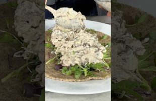 Healthy Vegan NO-CHICKEN SALAD WRAP!