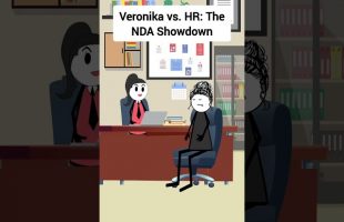 Veronika vs  HR: The NDA Showdown #corporate #animation #funnyshorts #skits