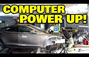 The V8 swapped Tesla, powering up the computers