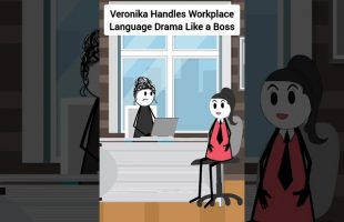 Veronika Handles Workplace Language Drama Like a Boss #gplus #animation #corporate #skits