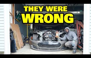 They said you can’t fit a V8 in a Tesla, so we did it anyway