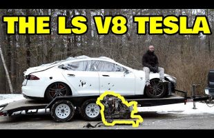 Building The Worlds First V8 Swapped Tesla