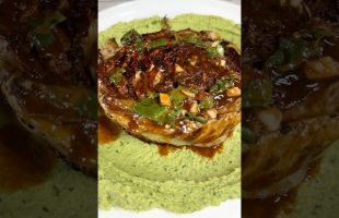 Try this VEGAN dinner! Sriracha Pan-seared Cabbage!! Oil-Free!