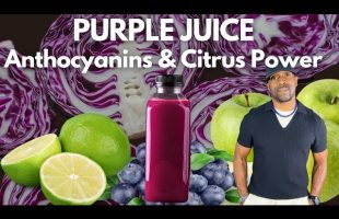 Healthy Purple Juice Anthocyanins & Citrus Power
