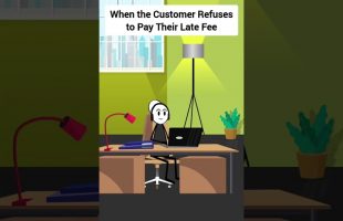 When the Customer Refuses to Pay Their Late Fee #gplus #animation #funny #skits