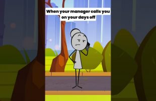 When your manager calls you on your days off