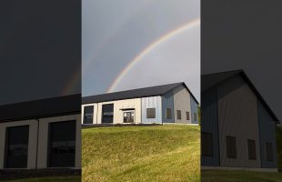 Just Got the Garage Doors Installed Before Heavy Rain