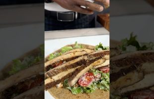Vegan No-Chick’n Caesar Salad Wrap Oil-Free!
