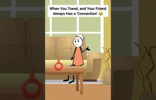 When You Travel, and Your Friend Always Has a ‘Connection’ 😂 #gplus #animation #comedy #skits