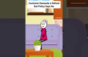 Customer Demands a Refund But Policy Says No #gplus #animation #comedy #skits