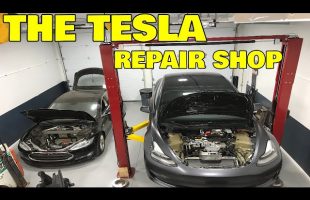Inside The Electrified Garage, A third party Tesla repair shop