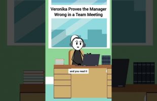 Veronika Proves the Manager Wrong in a Team Meeting #gplus #animation #corporate #skits