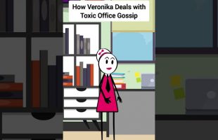 How Veronika Deals with Toxic Office Gossip #gplus #animation #corporate #comedyskit