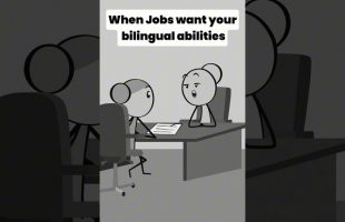 When Jobs want your bilingual abilities – Audio credit: @Therealveronika